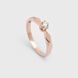 Каблучка з червоного золота, з діамантом 23202421 8057 фото 6