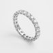Обручка з білого золота, з діамантами 223351121 9498 фото 3